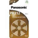 10x1 Panasonic PR 312 kuuldeaparaadi patareid tsink-õhk 6 tk