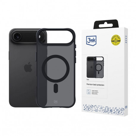 3mk Smoke MagCase for iPhone Air - Black Semi-Transparent