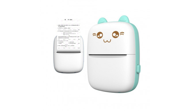 HURC9 Bluetooth Thermal Printer Kitty Mini with App - Blue