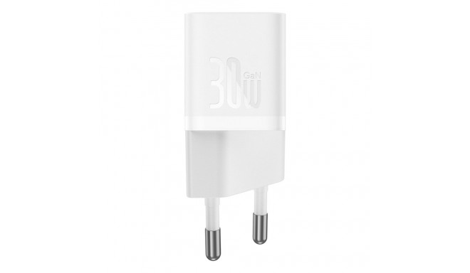 Baseus GaN5 30W USB-C Mini Wall Charger - White