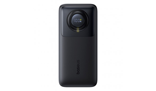 Baseus Free2Pull 20000mAh 65W Power Bank with Retractable USB-C Cable - Black