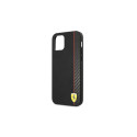 Ferrari FESAXHCP12LBK iPhone 12 Pro Max 6.7" black/black hardcase On Track Carbon Stripe