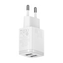 Baseus Compact charger 2x USB 10.5W white (CCXJ010202)