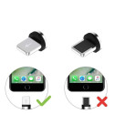 Plug adapter for magnetic USB Cable Lightning silver
