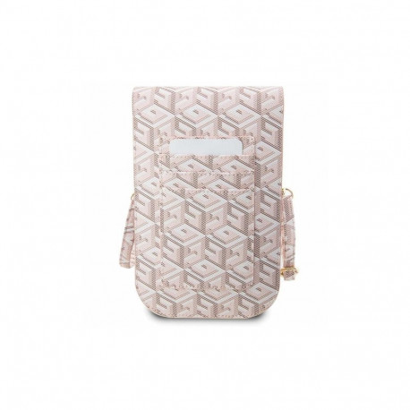 Guess Handbag GUWBHGCFSEP pink/pink GCube Stripe