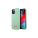 Guess Metal Logo Script Case for iPhone 12 Pro Max 6.7" - Green