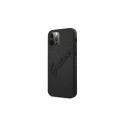 Guess Saffiano Vintage Script Case for iPhone 12 Pro Max 6.7" - Black