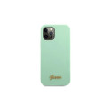 Guess Metal Logo Script Case for iPhone 12 Pro Max 6.7" - Green