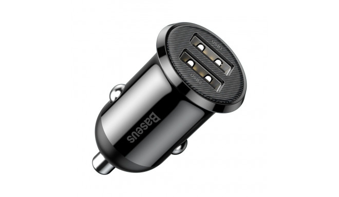 Baseus Grain Pro Car Charger 2x USB 4.8 A Black (CCALLP-01)