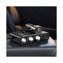 Joyroom JR-CL06 9in1 car charger 154W 5x USB-A / USB-C / 3x cigarette lighter socket PD QC PPS - bla