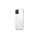 Guess kaitseümbris iPhone 11 Pro Marble, valge (GUHCN58HYMAWH)