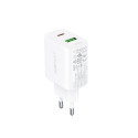 Acefast wall charger USB Type C / USB 20W, PPS, PD, QC 3.0, AFC, FCP white (A25 white)