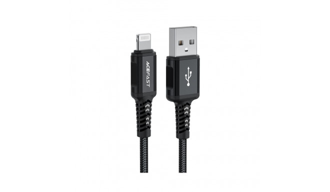 Acefast MFI USB - Lightning cable 1.8m, 2.4A black (C4-02 A Black)