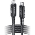 Acefast C4-01 Lightning - USB-C PD cable 30W 3A 480Mb/s 1.8m - black