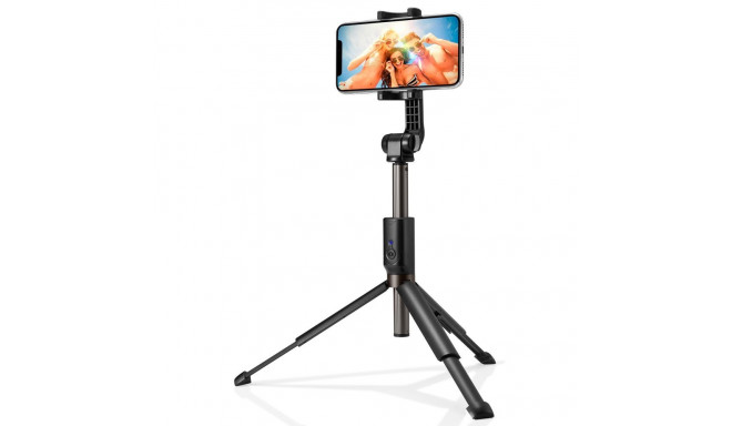 Selfie stick Spigen S540W Bluetooth with tripod - black