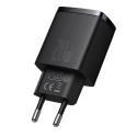 Baseus Compact fast charger USB / USB Type C 20W 3A Power Delivery Quick Charge 3.0 black (CCXJ-B01)
