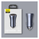 Baseus Golden Contactor Pro fast car charger 2x USB 40 W Quick Charge SCP FCP AFC + USB cable - USB 