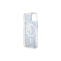 Guess Leopard MagSafe case for iPhone 14 - blue