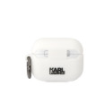 Karl Lagerfeld KLAPRUNIKH AirPods Pro cover white/white Silicone Karl Head 3D