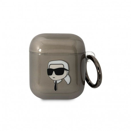 Karl Lagerfeld KLA2HNIKTCK AirPods 1/2 cover black/black Karl`s Head