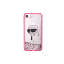 Karl Lagerfeld KLHCI8LNKHCP iPhone 7/8/ SE 2020/2022 pink/pink hardcase Glitter Karl Head