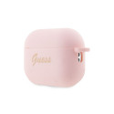 Guess GUAP2LSCHSP AirPods Pro 2 cover pink/pink Silicone Charm Heart Collection