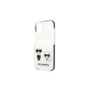 Karl Lagerfeld KLHCP13STPEKCW iPhone 13 mini 5.4" hardcase white/white Karl&Choupette Karl Lagerfeld KLHCP13STPEKCW iPhone 13 mini 5.4" hardcase white/white Karl&Choupette