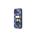 Karl Lagerfeld KLHCP13MPMNIKBL iPhone 13 6.1" hardcase blue/blue Monogram Ikonik Patch Karl Lagerfeld KLHCP13MPMNIKBL iPhone 13 6.1" hardcase blue/blue Monogram Ikonik Patch