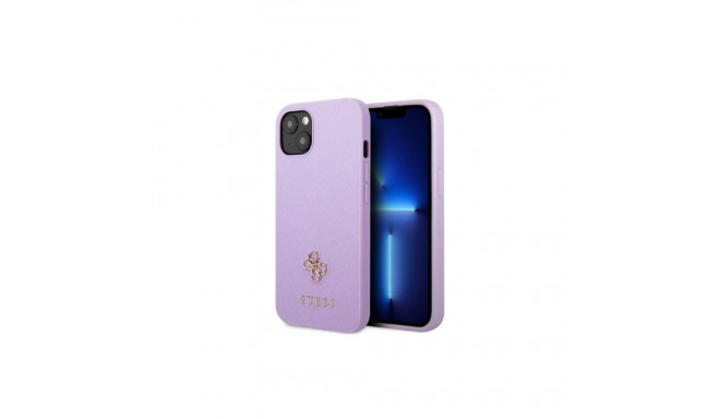 Guess GUHCP13SPS4MU iPhone 13 mini 5.4" purple/purple hardcase Saffiano 4G Small Metal Logo