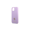 Guess GUHCP13SPS4MU iPhone 13 mini 5.4" purple/purple hardcase Saffiano 4G Small Metal Logo