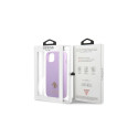 Guess GUHCP13SPS4MU iPhone 13 mini 5.4" purple/purple hardcase Saffiano 4G Small Metal Logo
