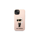Karl Lagerfeld KLHMP14MSNIKBCP iPhone 14 Plus 6.7" hardcase pink/pink Silicone Ikonik Magsafe Karl Lagerfeld KLHMP14MSNIKBCP iPhone 14 Plus 6.7" hardcase pink/pink Silicone Ikonik Magsafe