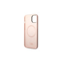 Karl Lagerfeld KLHMP14MSNIKBCP iPhone 14 Plus 6.7" hardcase pink/pink Silicone Ikonik Magsafe Karl Lagerfeld KLHMP14MSNIKBCP iPhone 14 Plus 6.7" hardcase pink/pink Silicone Ikonik Magsafe