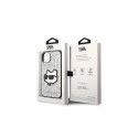 Karl Lagerfeld KLHCP14SG2CPS iPhone 14 6.1" silver/silver hardcase Glitter Choupette Patch