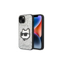 Karl Lagerfeld KLHCP14MG2CPS iPhone 14 Plus 6.7" silver/silver hardcase Glitter Choupette Patch