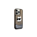 Karl Lagerfeld KLHCP14LLNCHCK iPhone 14 Pro 6.1" black/black hardcase Glitter Choupette Head