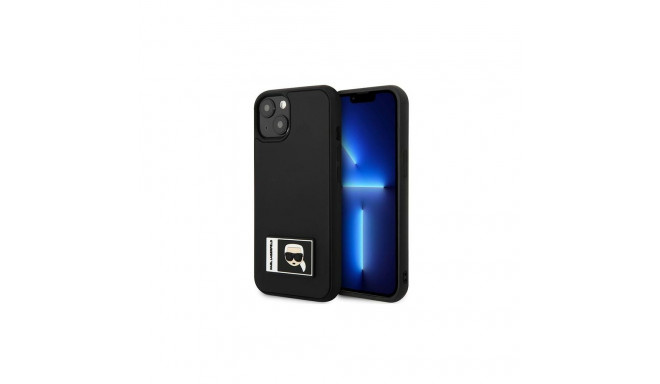 Karl Lagerfeld KLHCP13S3DKPK iPhone 13 mini 5,4 "black / black hardcase Ikonik Patch