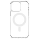 Clear Magnetic Case with MagSafe for iPhone 14 Pro Max with silver ring - transparent