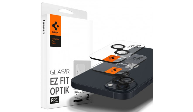 Spigen Glas.tR EZ Fit Optik Camera Protector for iPhone 14 / Plus / 15 / Plus - Black 2 pcs.