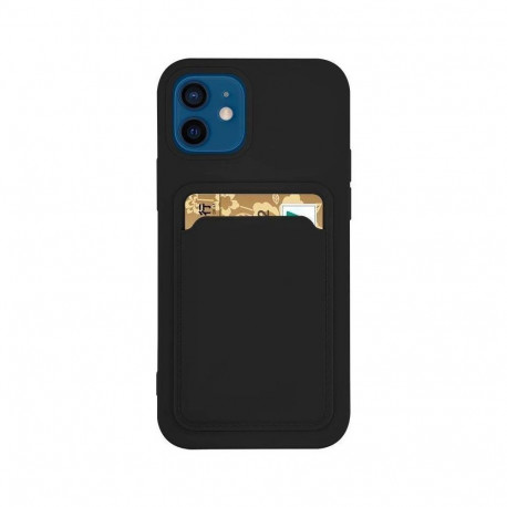 Card Case silicone case wallet with card pocket for Samsung Galaxy S22+ (S22 Plus) black