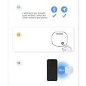 Baseus T2 Pro smart GPS tracker for children's handbag keys white (FMTP000002)