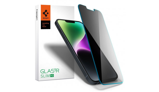 Spigen Glas.tR Slim Privacy Tempered Glass for iPhone 13 / 13 Pro / 14 / 16e