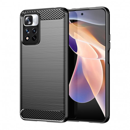 Carbon Case flexible case cover Xiaomi Redmi Note 11 Pro+ 5G (China) / 11 Pro 5G (China) / Mi11i Hyp