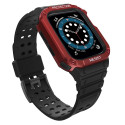 Protect Strap Band for Apple Watch 42/44/45mm Armored Case Strap - Black, Red Protect Strap Band for Apple Watch 42/44/45mm Armored Case Strap - Black, Red