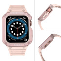 Protect Strap Band for Apple Watch 38/40/41mm Armored Case Strap - Pink