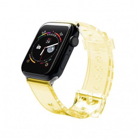 Silicone Strap Bracelet Bracelet Strap Light for Apple Watch 38 / 40 mm - Yellow