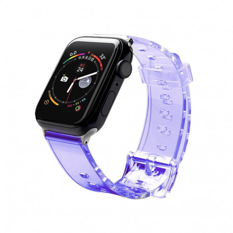 Silicone Strap Bracelet Bracelet Strap Light for Apple Watch 38 / 40 mm - Purple