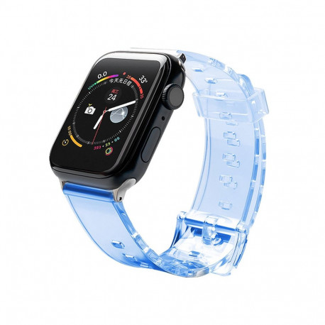 Silicone Strap Bracelet Bracelet Strap Light for Apple Watch 42 / 44 mm - Blue