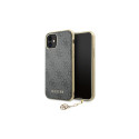 Guess GUHCN61GF4GGR iPhone 11 6.1" / Xr grey/gray hard case 4G Charms Collection