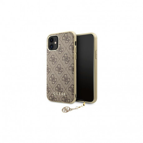 Guess GUHCN61GF4GBR iPhone 11 6.1" / Xr brown/brown hard case 4G Charms Collection